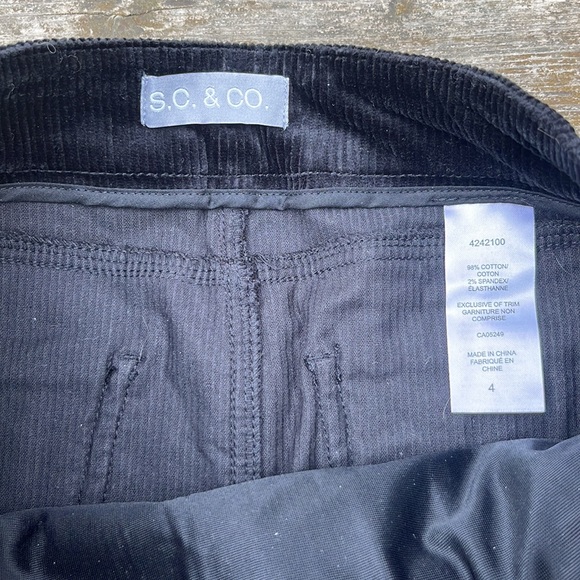 Black Corduroy Skirt - Picture 2 of 3